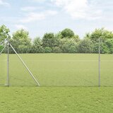 vidaXL set stupova ograde Set od 2 Pocinčani čelik 10 x 1.5 m Izdržljivo Cijene
