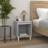  Noćni ormarići 2 kom boja dimljenog smeđi 40x35x50 cm | shoptok.hr