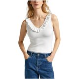 PepeJeans Majice brez rokavov - Bela Cene
