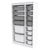 Hanah home višenamenske police montana xs 2D4N8U white grey v3 | ePonuda.com