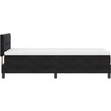 Box Spring Krevet s Madracem Crni 90x200 cm Baršun | shoptok.hr