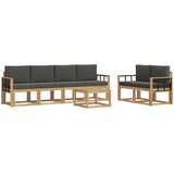  Set vanjskih sofa 7 kom. Bijela i antracit 59 x 59 x 37 cm | shoptok.hr