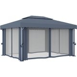  Sjenica sa zastorom 4 x 3 m antracit aluminijska | shoptok.hr