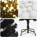  Umjetno usko božićno drvce s kuglicom 180 cm 300 LED lampica | shoptok.hr