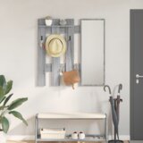 vidaXL Nadwyčajna obešalnik za plašče Siva sonoma 100 x 10 x 100 cm | Shoptok.si