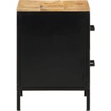  Noćni ormar s ladicama 2 pcs Smeđa i crna 40 x 35 x 50 cm | shoptok.hr