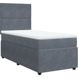 Maison Chic Box spring postelja - Vzmetna postelja z vzmetnico temno siv 90x190 cm žamet SL4290, (21901642) Cene
