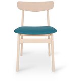 Hammel Furniture Blagovaonska stolica tirkizna/prirodna boja od bukovog drveta Mosbol - Cijene