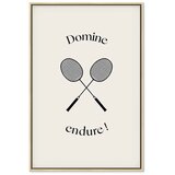  Slika - Black Badminton Rackets 60x90 U prirodnom drvenom okviru | shoptok.hr