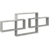 vidaXL Zidna polica Betonska siva 130 x 10 x 50 cm Konstruirano drvo - Betonska siva | shoptok.hr