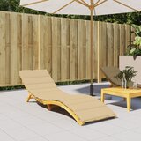  Jastuk za ležaljku prošarani bež 200 x 60 x 4 cm od tkanine | shoptok.hr