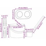  Set pribora za saunu 4 pcs Crna Aluminij i čvrsto drvo bora | shoptok.hr