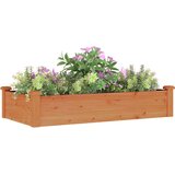  Povišena vrtna gredica s oblogom smeđa 120x60x25 cm od jelovine | Eponuda.ba