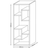 MID.YOU Stenski Regal Vilota, Barva Hrasta | Shoptok.si