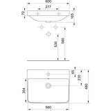 Sapho Bijeli keramički umivaonik 60x48 cm Neron – | shoptok.hr
