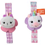 Bright Starts Wrist Pals Toy zvečka za ruku s grickalicom Unicorn & Llama 0 m+ 2 kom Cijene