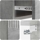  Noćni ormarić za montažu na zid Betonska siva 49 x 34,5 x 20 cm | shoptok.hr