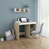  Radni stol bijeli i boja hrasta 100 x 50 x 76 cm od iverice | shoptok.hr