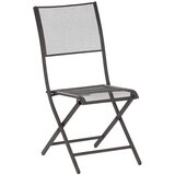 Gardenson Vrtni Stol Samos, Črna, Jeklo, Zložljiv | Shoptok.si