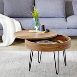 Zandiara klubska mizica stan, les akacije, Ø ca. 70 cm | Shoptok.si
