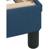 vidaXL Postelja z vzmetnico modra 100x200 cm blago | Shoptok.si