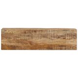 vidaXL Konzolna mizica 110x30x75 cm trd neobdelan mangov les in železo | Shoptok.si
