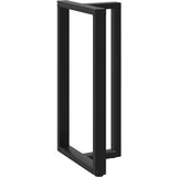 vidaXL noge barske mize t-oblike 2 kosa črna 60x35x(110-111) cm jeklo | Shoptok.si