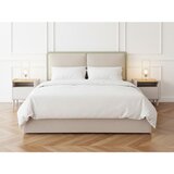 Bobochic Paris Bež podstavljeni bračni krevet s prostorom za odlaganje s podnicom 180x200 cm Mara – | shoptok.hr