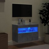 TV ormarić s LED svjetlima siva boja betona 60x30x40 cm | shoptok.hr