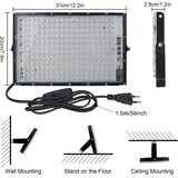 CREATESTAR 2x 150 W LED UV reflektor IP65 395–400 nm | Shoptok.si