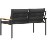  Vanjska klupa 2 -Seater 116 x 67,5 x 72 cm poliratan Tamnosiva | shoptok.hr