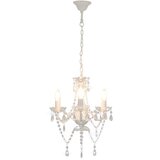  Luster s perlama bijeli okrugli 3 x E14 | shoptok.hr