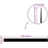 vidaXL Skrbniki za vrata z vijaki 2 pcs Rjava 100 cm | Shoptok.si