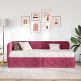  Kutni okvir kreveta Vinska crvena 80 x 200 cm Baršun | Eponuda.com