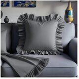 Mila Home Prevleka za blazino iz mešanice bombaža 40x40 cm Ruffled – | Shoptok.si