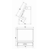  LED solarni reflektor sa senzorom LED/8W/3,7V 2000 mAh IP54 crna | Eponuda.com