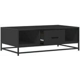 vidaXL Klubska mizica črna 100x57x35 cm inženirski les in kovina | Shoptok.si