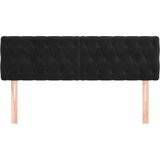  Uzglavlja crna 160x7x78/88 cm baršunasta | Eponuda.com