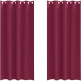  Zavjese za blackout s prstenovima 2 pcs Vinska crvena | shoptok.hr