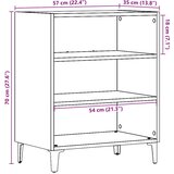 Komoda boja staro drvo 57x35x70 cm od konstruiranog drva | Eponuda.com