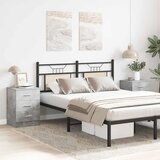  Noćni ormarići 2 kom boja betona 38x35x56 cm konstruirano drvo | shoptok.hr