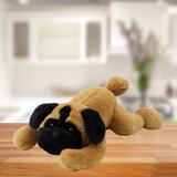 Plišana igračka pas mops koji leži 40cm - smeđi | shoptok.hr