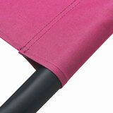 Vanjski ležaj s krovom i jastucima ružičasti | shoptok.hr