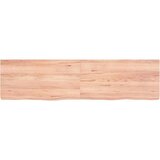  Zidna polica svjetlosmeđa 120x30x(2-4) cm obrađena hrastovina | shoptok.hr
