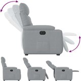 vidaXL Električni naslonjač na podizanje svjetlosivi od tkanine | shoptok.hr