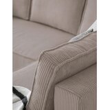 MID.YOU SEDEŽNA GARNITURA, rebrasti žamet rjavosiva | Shoptok.si
