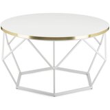 Konferencijski stočić DIAMOND 40x70 cm zlatna/bela | Eponuda.com
