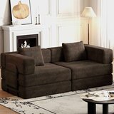 Atelier Del Sofa Minimalist trosed na razvlačenje 190 cm, braon Cene
