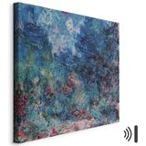  Slika - Claude Monet – La maison de l\'artiste vue du jardin aux roses 80x80 Akustična | shoptok.hr