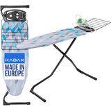 KADAX likalna deska 120x42 cm z držalom za likalnik, široka mizna plošča, zložljiva polica, (5000351463) Cene